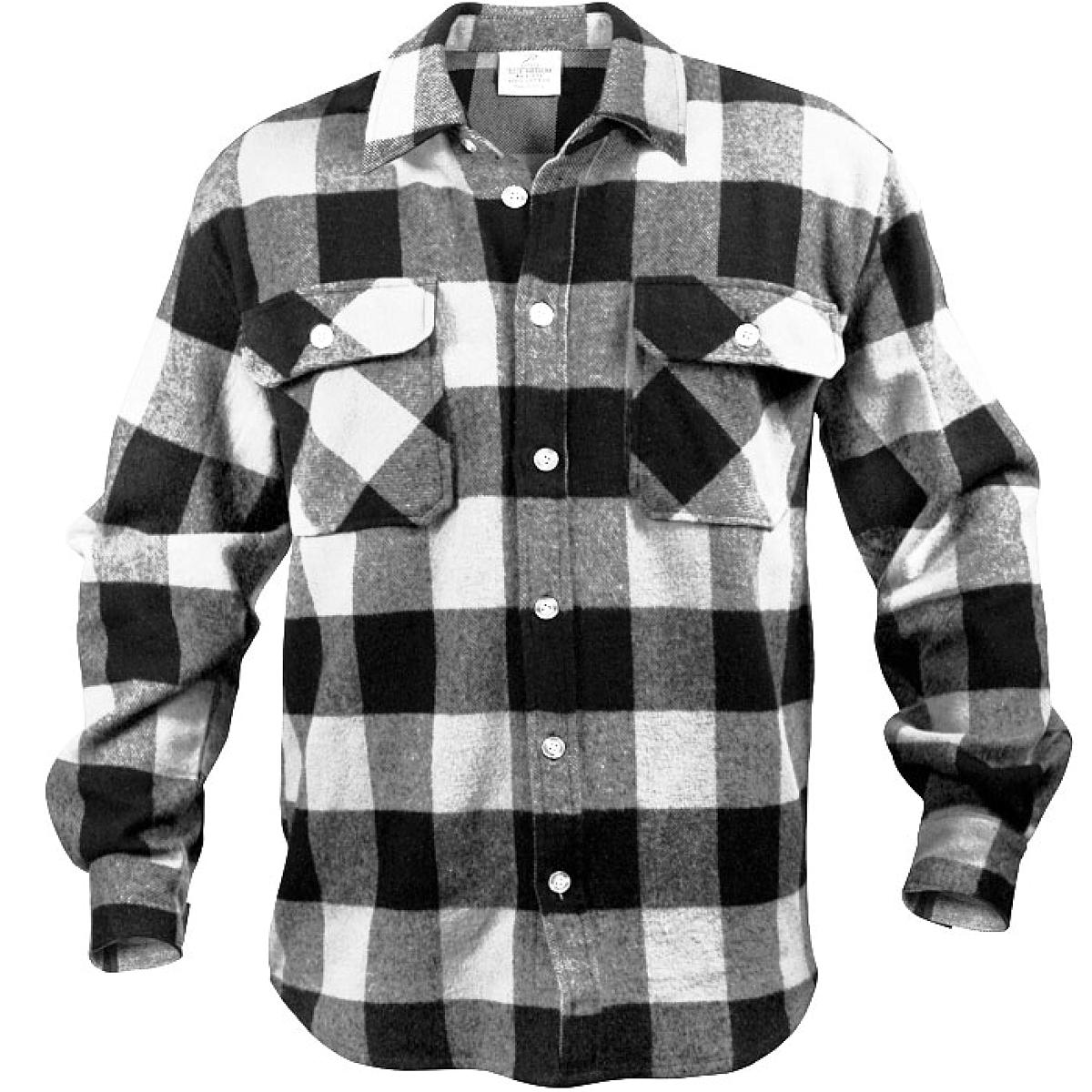 Extra Heavyweight Brawny Flannel Shirt, Buffalo Plaid | eBay