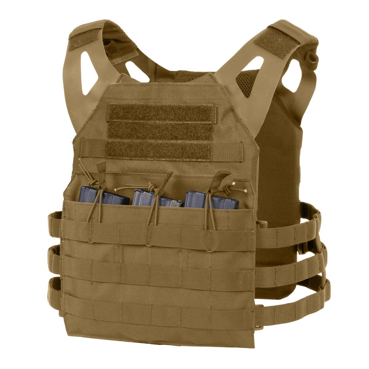 Rothco Lightweight MOLLE Tactical Armor Plate Carrier Vest w/Mag