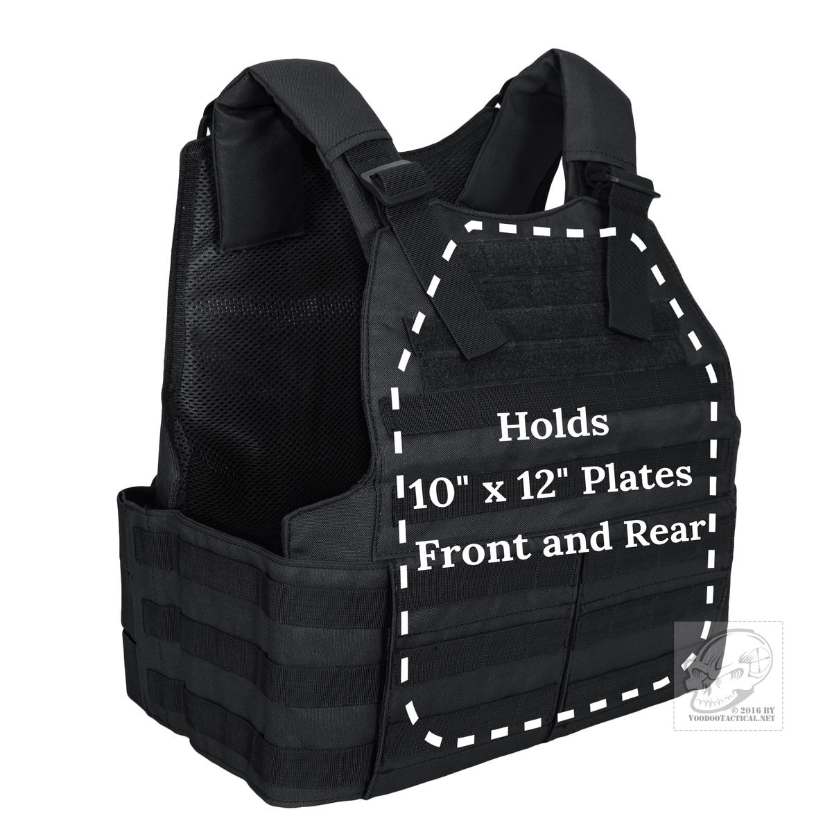 Voodoo Tactical 20-0097 MOLLE Hayden Plate Carrier For Soft or Hard ...
