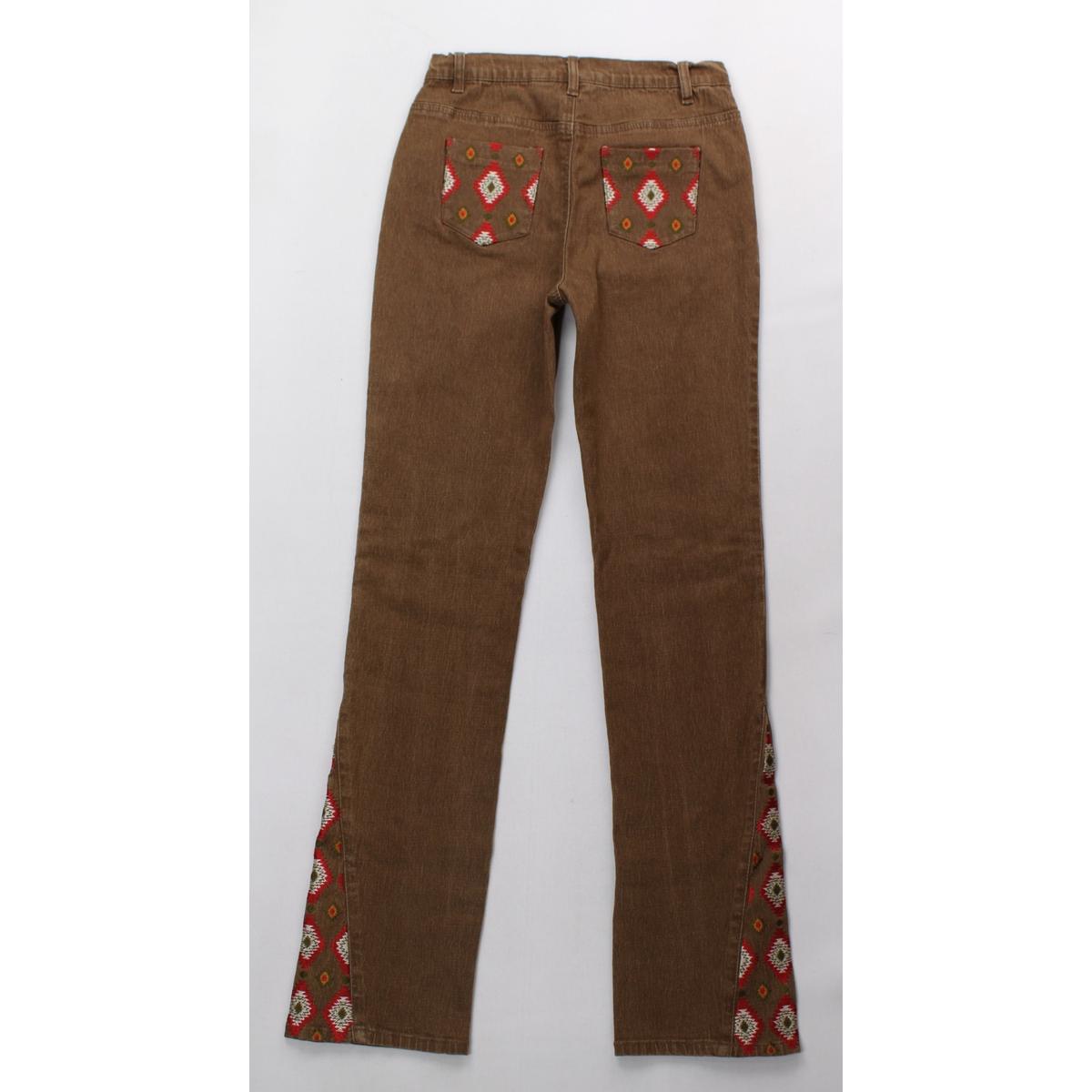 womens brown bootcut jeans