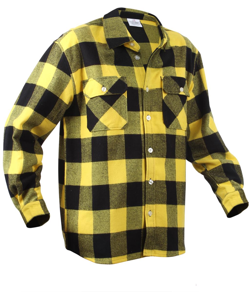 Mens Yellow Flannel Shirt Dreamworks