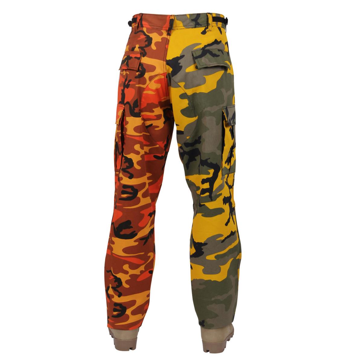 two tone cargo pants