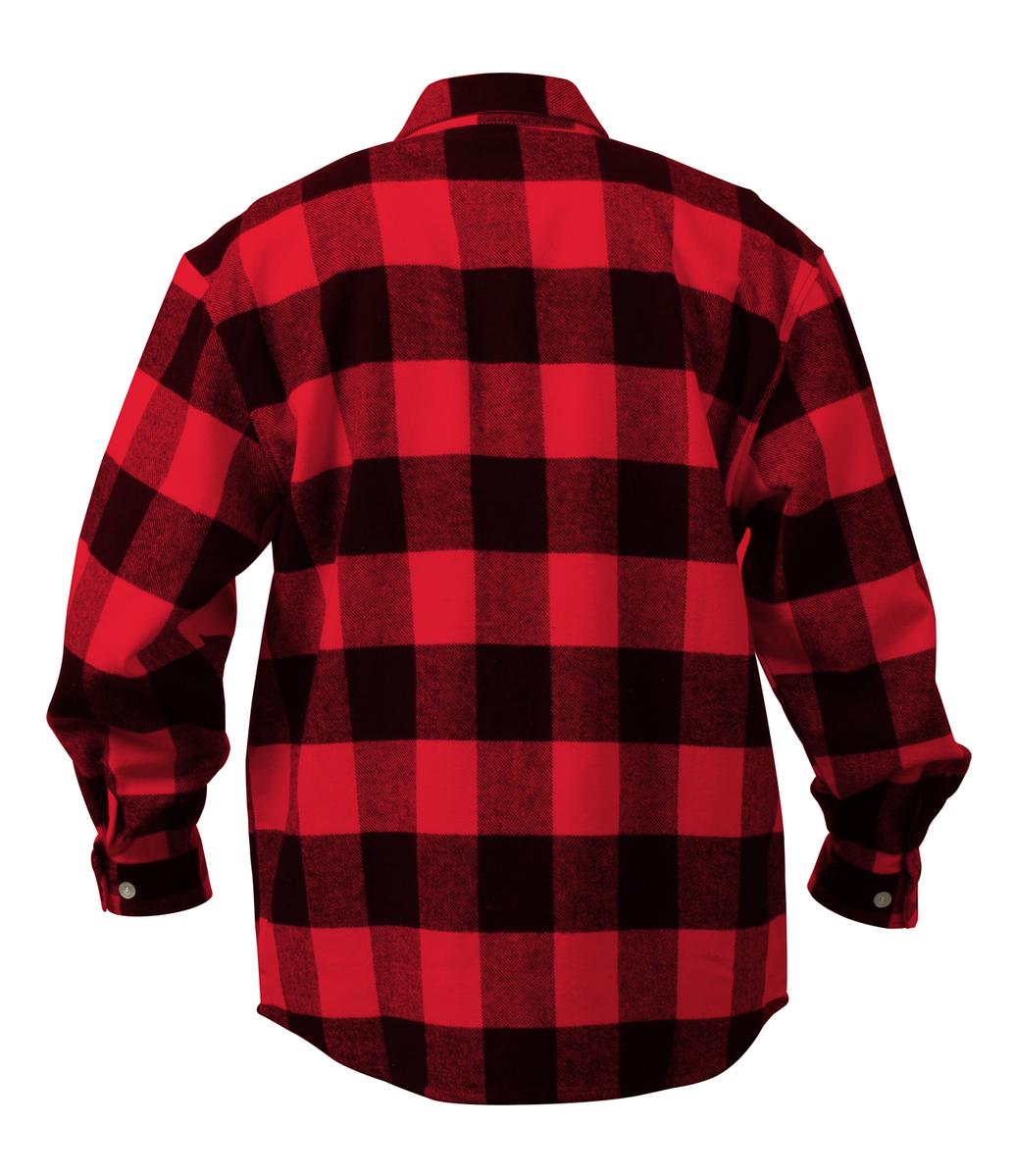 Extra Heavyweight Brawny Flannel Shirt, Buffalo Plaid | eBay